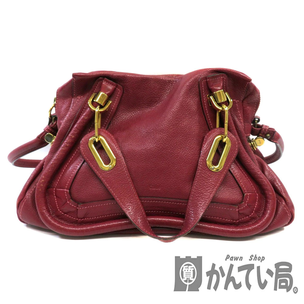 Chloe Paraty Handbag Shoulder Bag Red